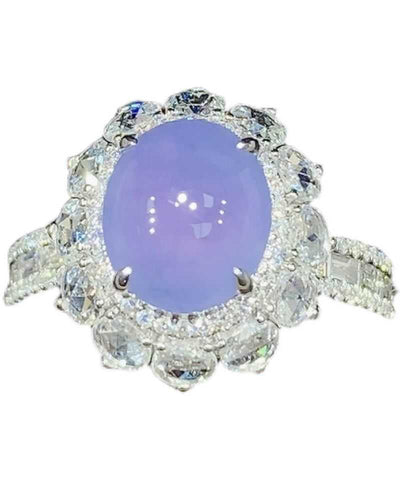 Vogue Lila Legierung Zirkon Edelstein Ringe 