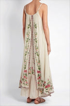 Print Tube Cami Flowy Hem Maxi Dress