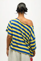 Casual Colorful Striped Loose T-Shirt