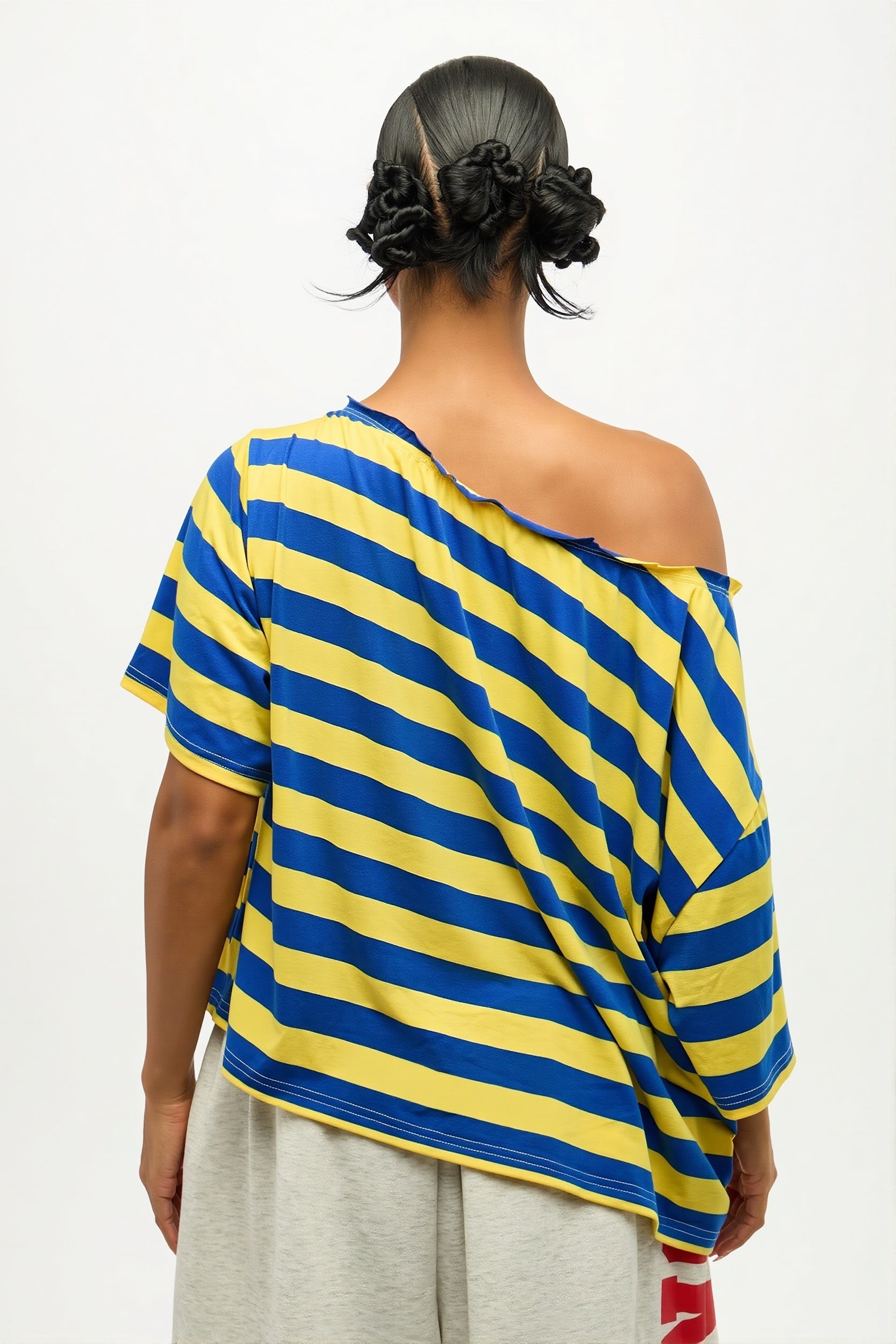 Casual Colorful Striped Loose T-Shirt