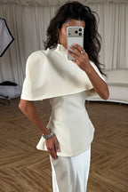 Elegant Shrug Top Two Piece Everyday Blouse