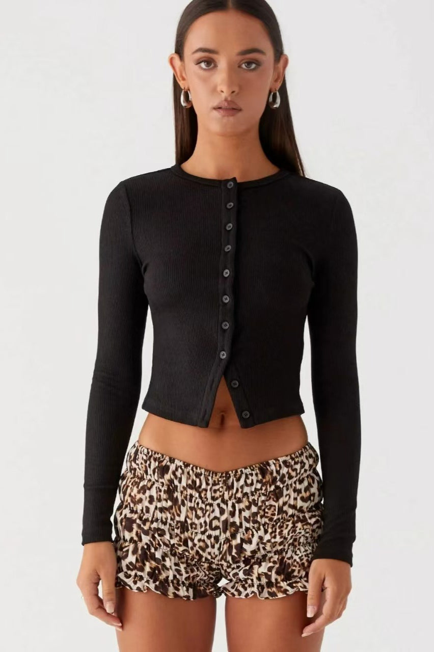 Minimalist Button Cardigan