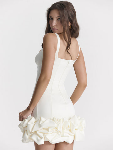 Sleeveless Mini Dress Backless Cupcake Hem Birthday Party Dresses