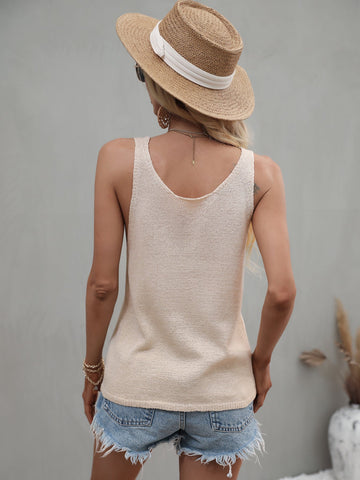 CAMISETA DE PUNTO ESSENCE - BEIGE 
