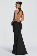 Sophisticated Backless Mermaid Fit Maxi Dress