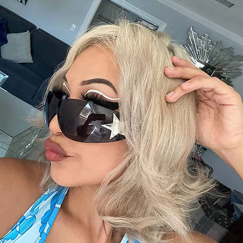 Casual Daily The stars Patchwork Sunglasses