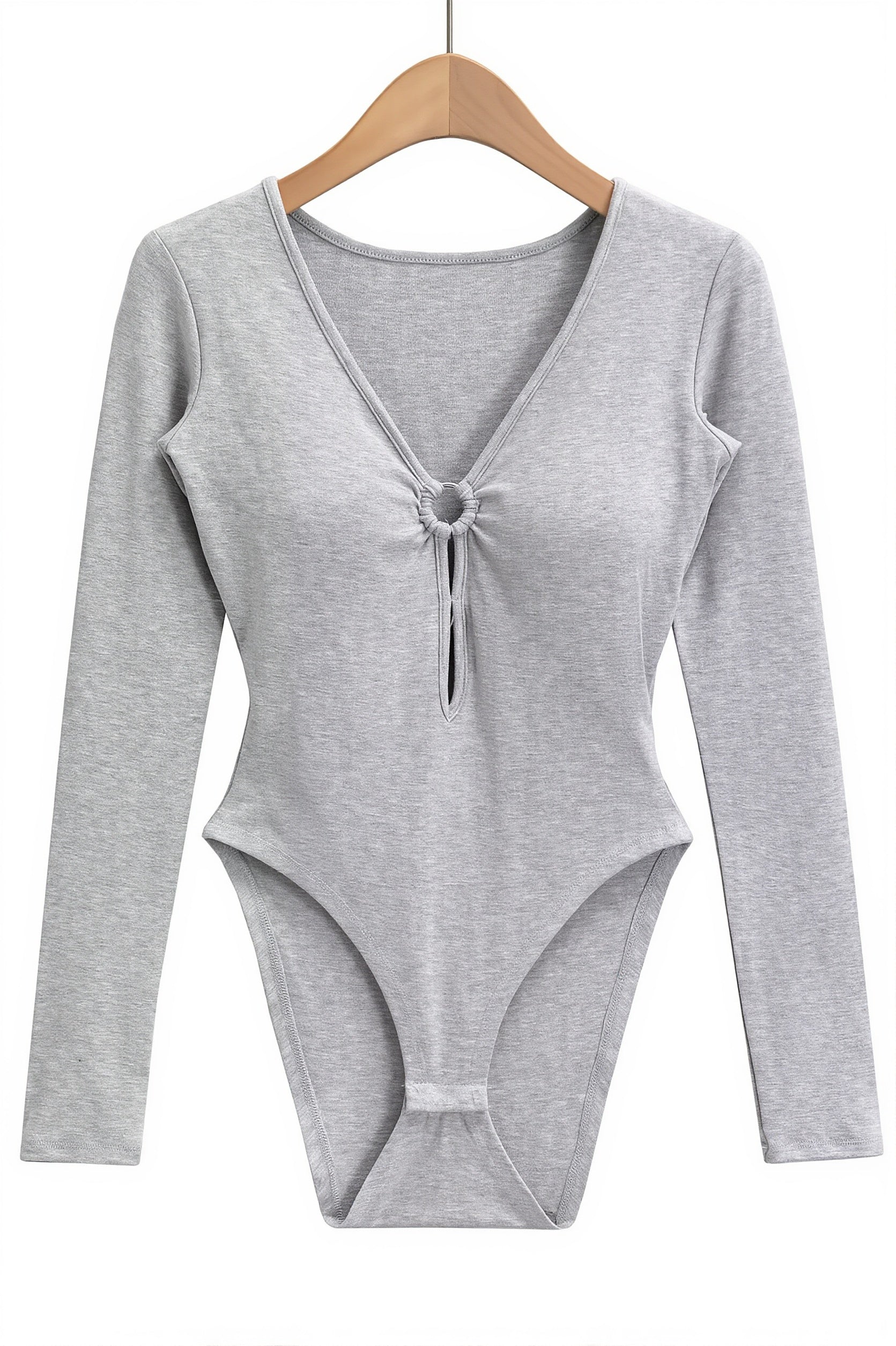 Padded Cut-Out V-Neck One Piece