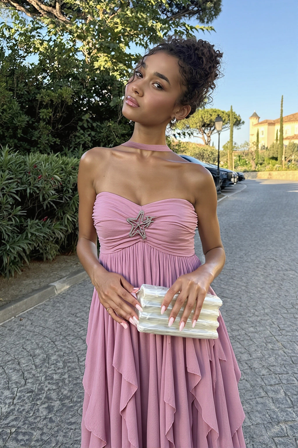 Elegant Backless Party Maxi Dress