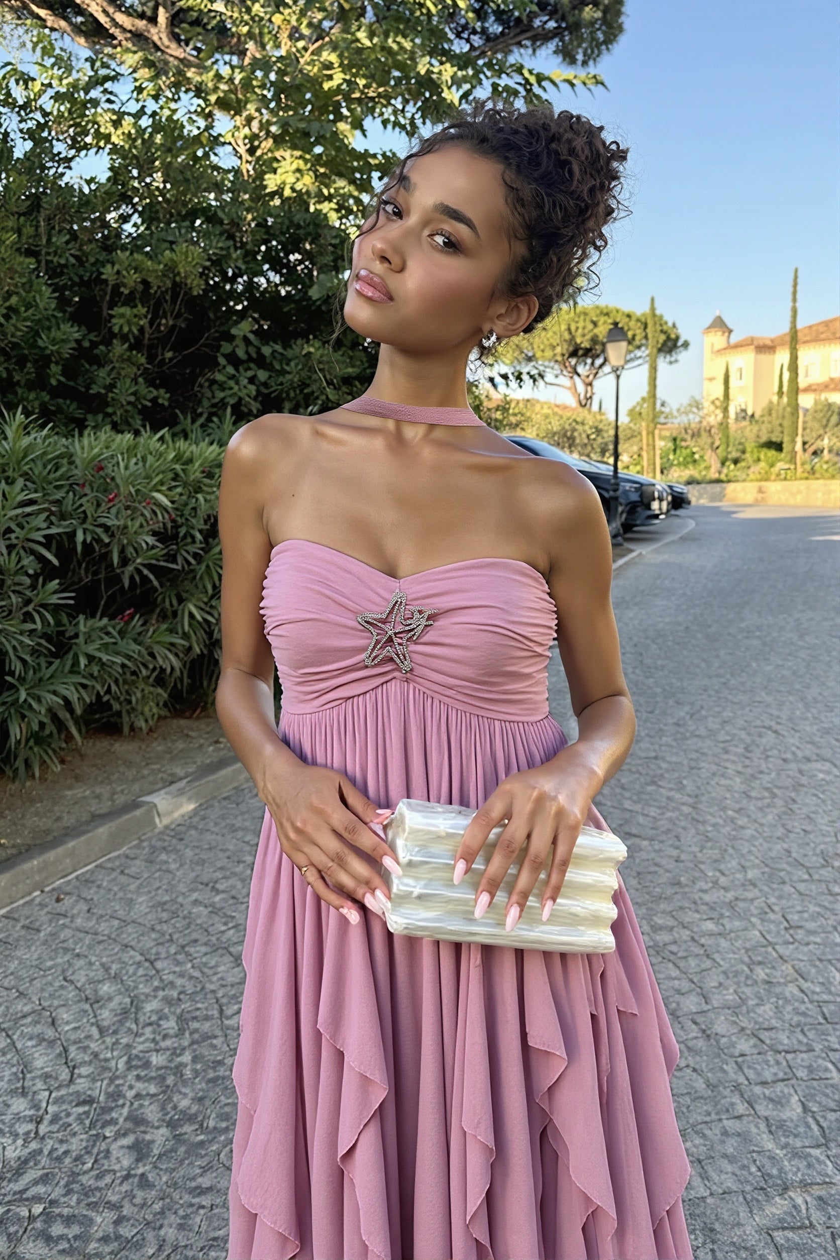 Elegant Backless Party Maxi Dress