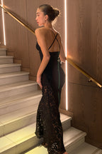 Lace Patchwork Cami Maxi Dress