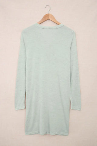 fresh green open front cardigan
