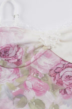 Elegant Floral Mesh Lace Cami Top