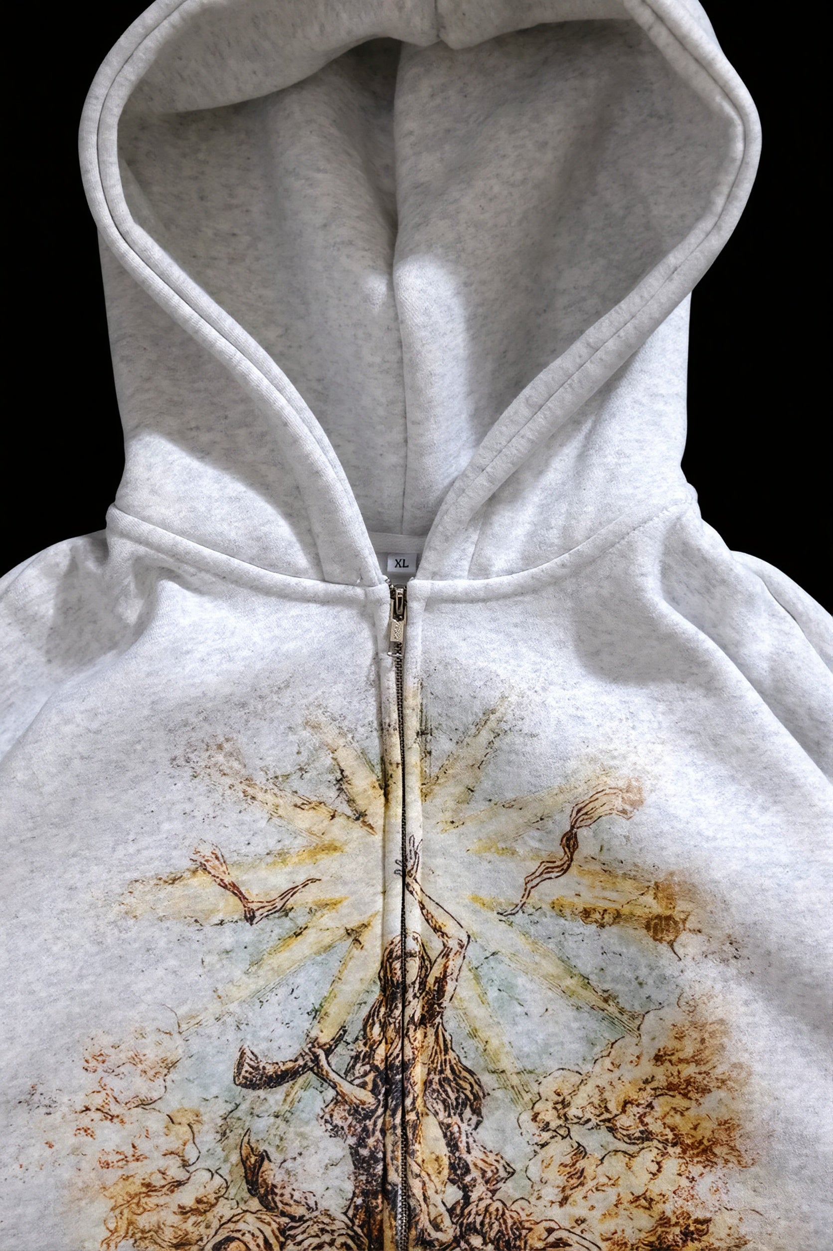 Anime Graphic Zip Street Hoodie