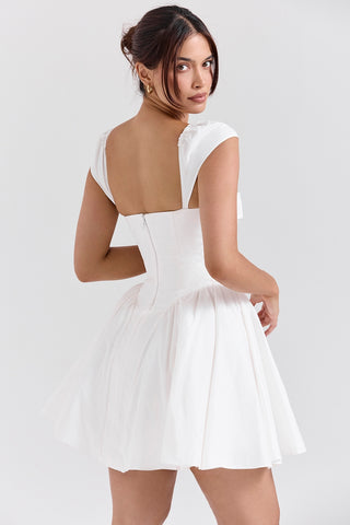 Evelyn Sweetheart Plissiertes Minikleid 