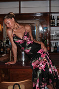 Elegant Floral Lace Cami Maxi Dress
