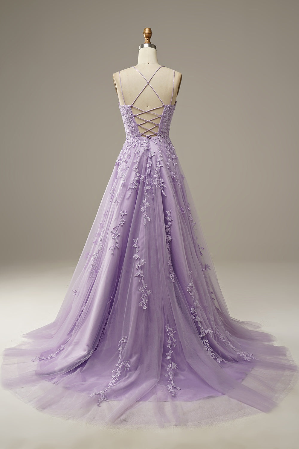 Prinzessinnen-Abendkleid mit Spaghettiträgern