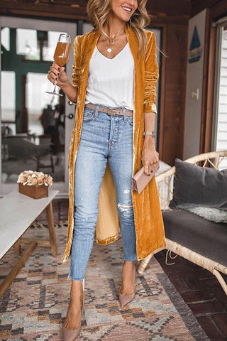 Cheering My Way – Kimonomantel aus Samt 