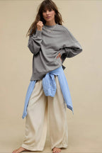 Oversized Crew Neck Hoodie