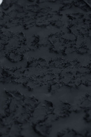 Maxikleid aus Jacquard mit Blumenmuster, Quasten und Schnürung 