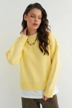 Loose Basic Knit Pullover Sweater