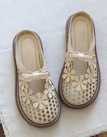 Pantuflas de plataforma retro con flores de verano para mujer 