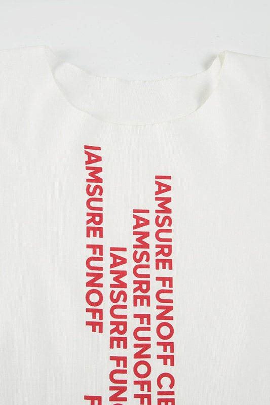 Casual Street Sexy Letter Print Minimalist T-shirt