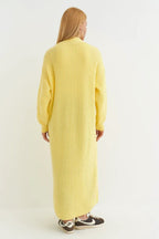 Oversized Long-Length Knit Cardigan