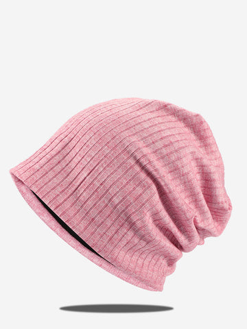 Women Autumn Casual Solid Knitted Soft Hat