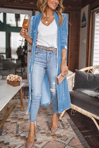 Cheering My Way – Kimonomantel aus Samt 