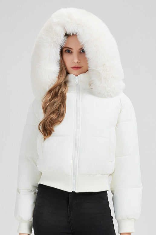 Short Waist Slim Puffer Coat