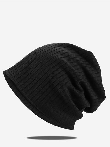 Women Autumn Casual Solid Knitted Soft Hat