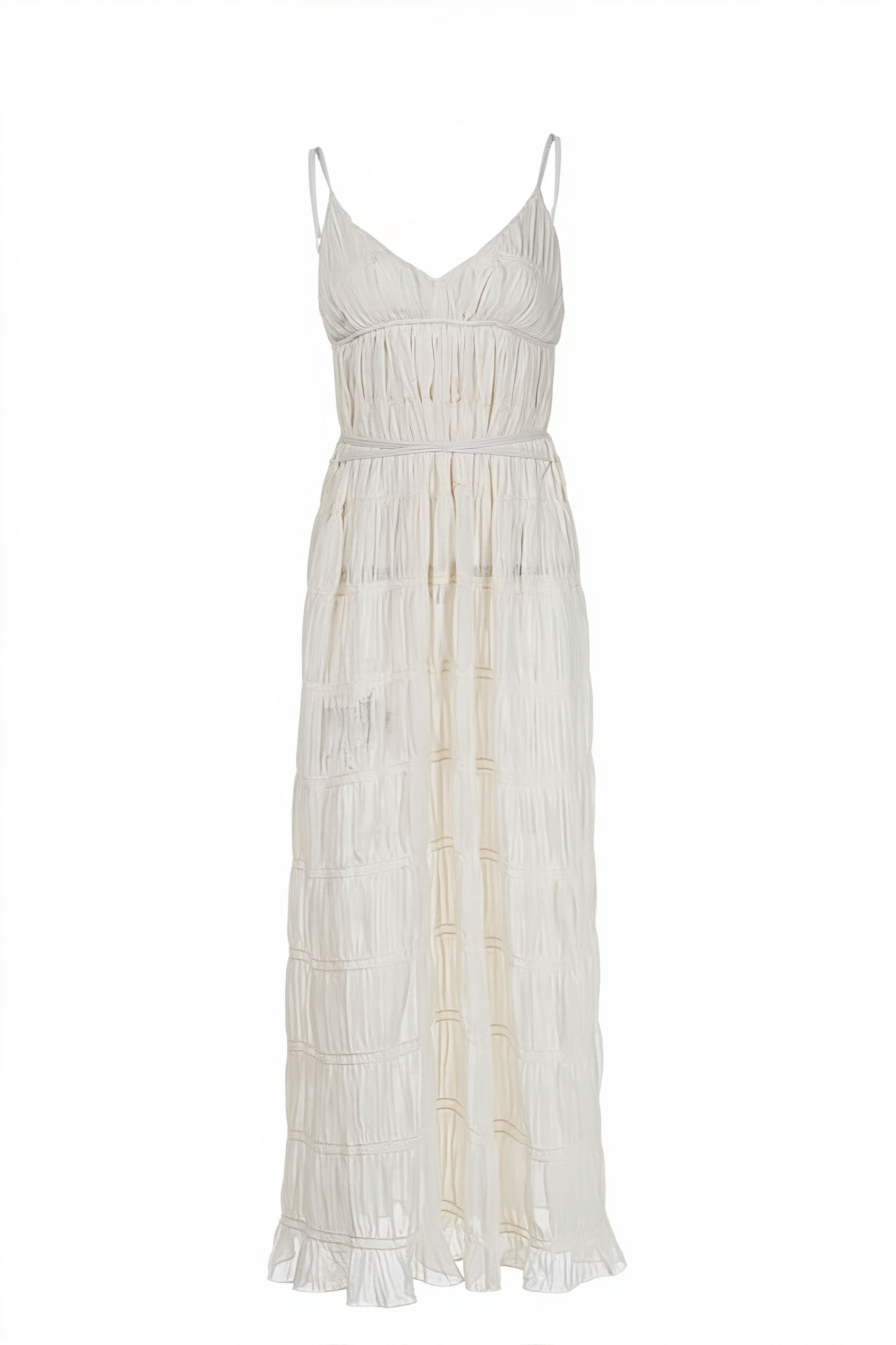 Chic Deep V Ribbed Knit Cami Elegant Maxi Dress