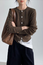 Atmospheric Wool Knit Cardigan