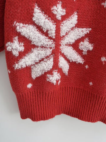 Suéter de mujer: Prendas de abrigo holgadas para otoño e invierno | Suéter navideño retro con diseño de estudiante coreano | Top de punto grueso 