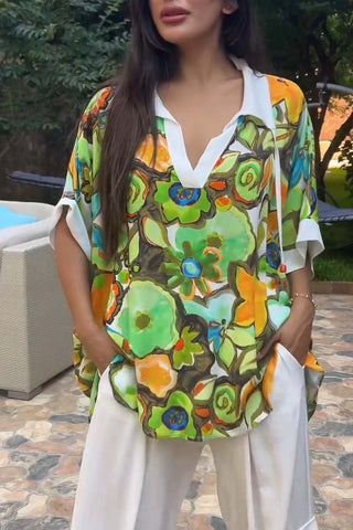 Women's Casual Printed Short Sleeve Tops