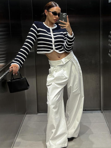 TARUXY Dünne Strickjacke Für Frauen O Neck Farbe Block Langarm Nette Mantel Femme Herbst Street Fashion Casual Strickjacke 2023 