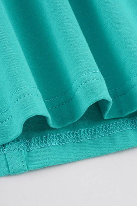 Fresh Mint Asym Slim Waist Blouse