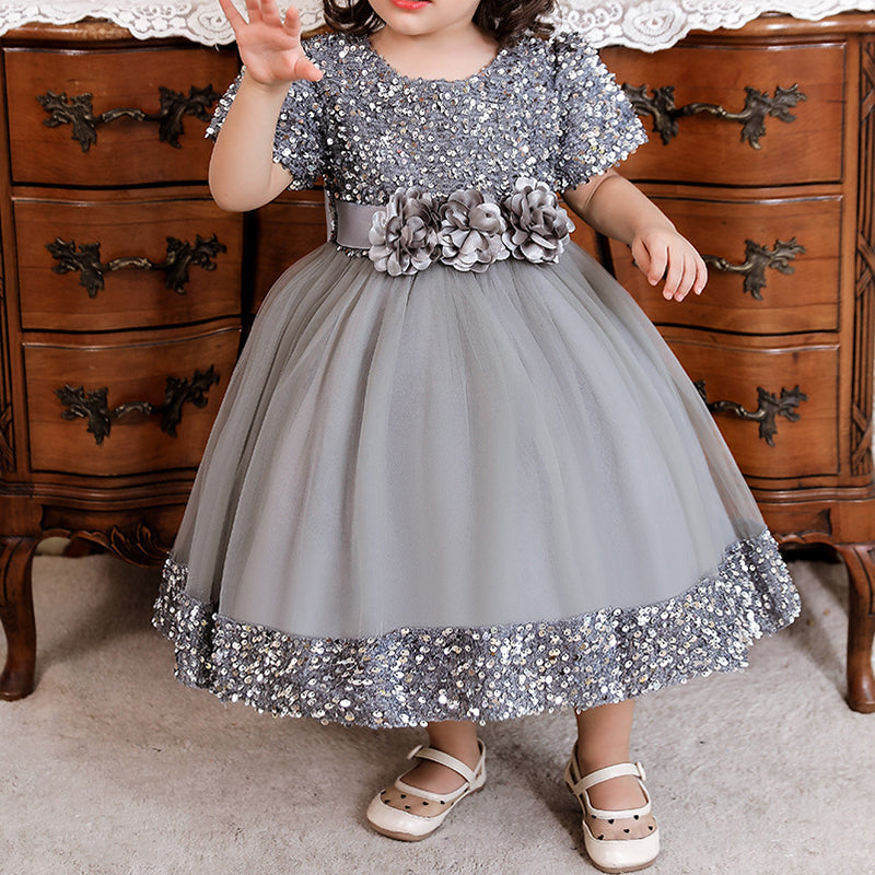 Kommunionkleid für Mädchen, Festkleid für Kleinkinder, Taufe, Geburtstagskleid für Prinzessinnen 