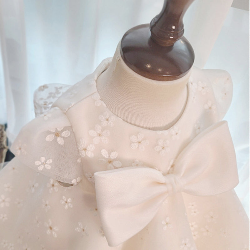 Vestido diario para niña pequeña, vestido para primera comunión, bautizo, fiesta de cumpleaños 