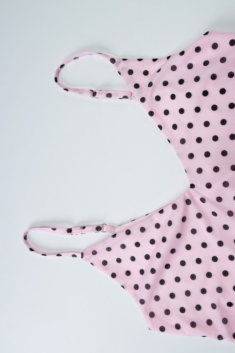 Chic Sexy Polka Dot V Neck Cami Top