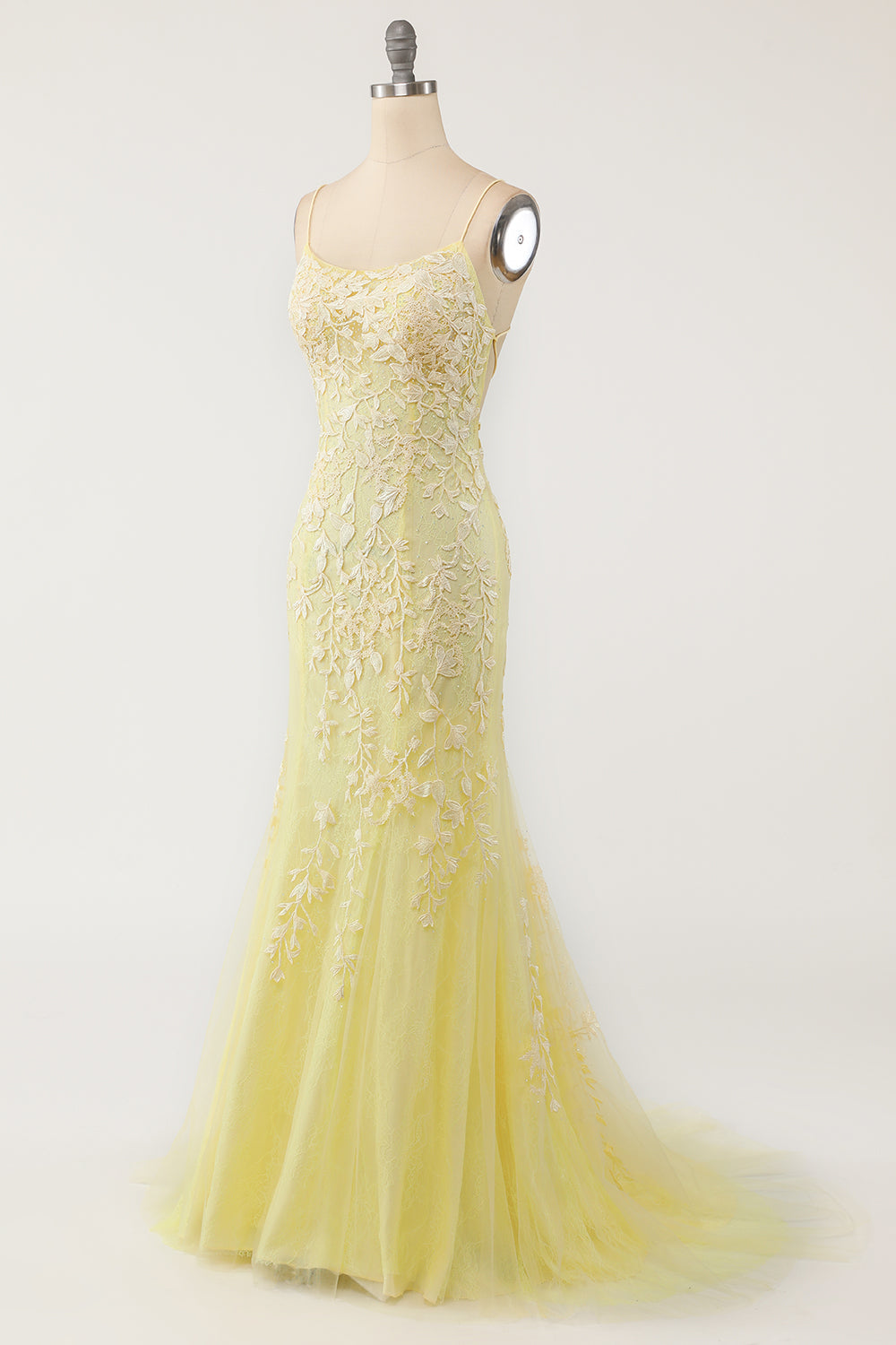 Meerjungfrauen-Abendkleid, langes, rückenfreies Ballkleid