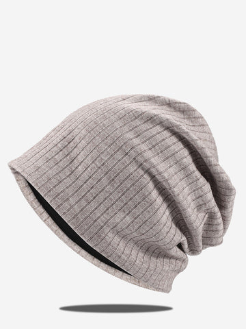 Women Autumn Casual Solid Knitted Soft Hat