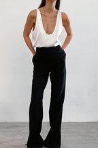 Chic Ice Silk Deep V Layering Cami Top
