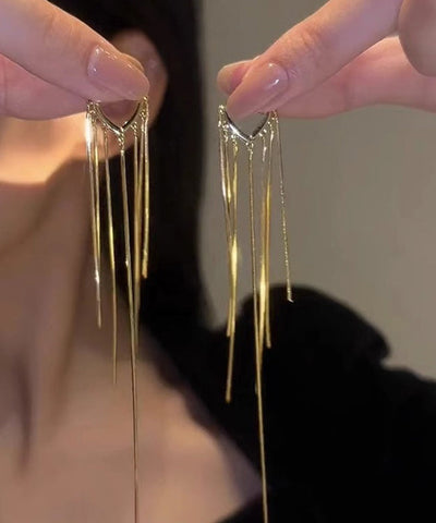 Vogue Gold – Ohrringe aus Sterlingsilber mit vergoldeter Quaste 