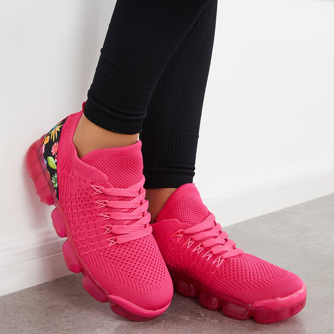 Althetic Breathable Woven Sneakers Air Cushion Sport Shoes