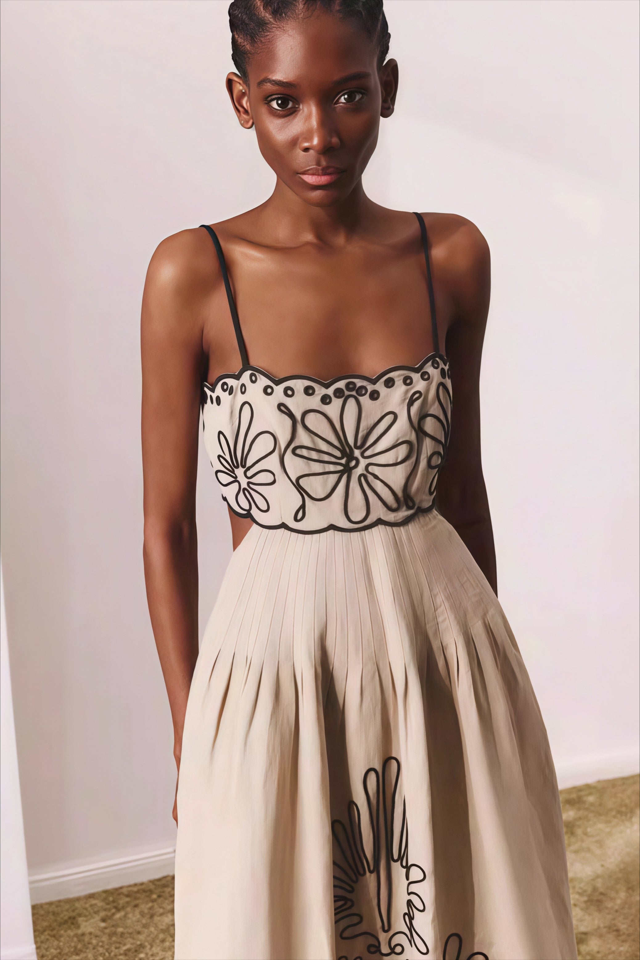 Chic Boho Embroidered Maxi Dress