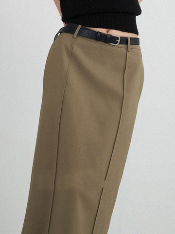 Loose Buttoned Solid Color Long Sleeves Lapel Blouses&Shirts Tops + Skirts Bottom + Notched Collar Blazer Outerwear Three Pieces Set