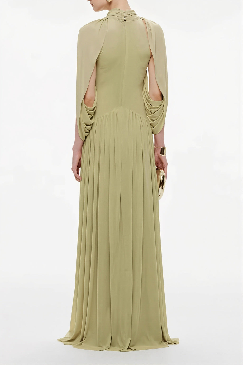 Elegant Cross Ruffle Maxi Dress