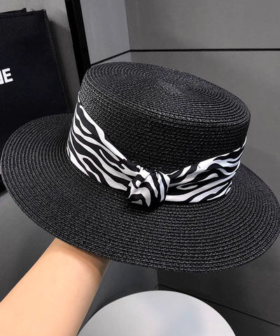 Sombrero cloche tejido de paja versátil de color caqui para mujer 