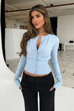 Slim Fit Long Sleeve Cardigan